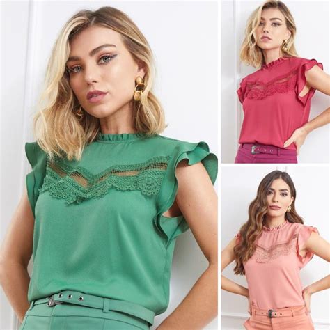 Fashion Tops Manga Moda Women Ruffled Ruffle Blouse Dec