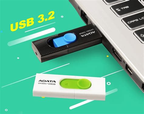 Memoria Usb Adata Uv320 64gb Usb 3 2 Retractil Negro TECHCOM MX