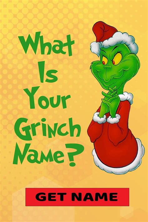 What Is Your Grinch Name Grinch Grinch Christmas Decorations