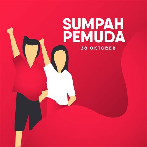 Sumpah Pemuda Celebration Vector Template Design Illustration 2205296