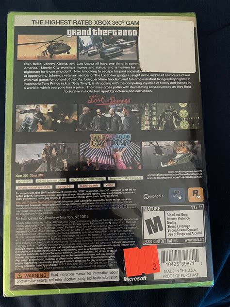 SEALED Grand Theft Auto IV - The Complete Edition GTA 4 XBOX 360