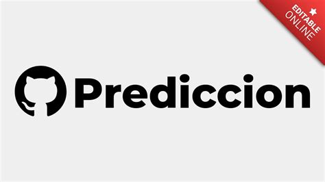 Predicci N Logotipo Github Generador De Efectos De Texto