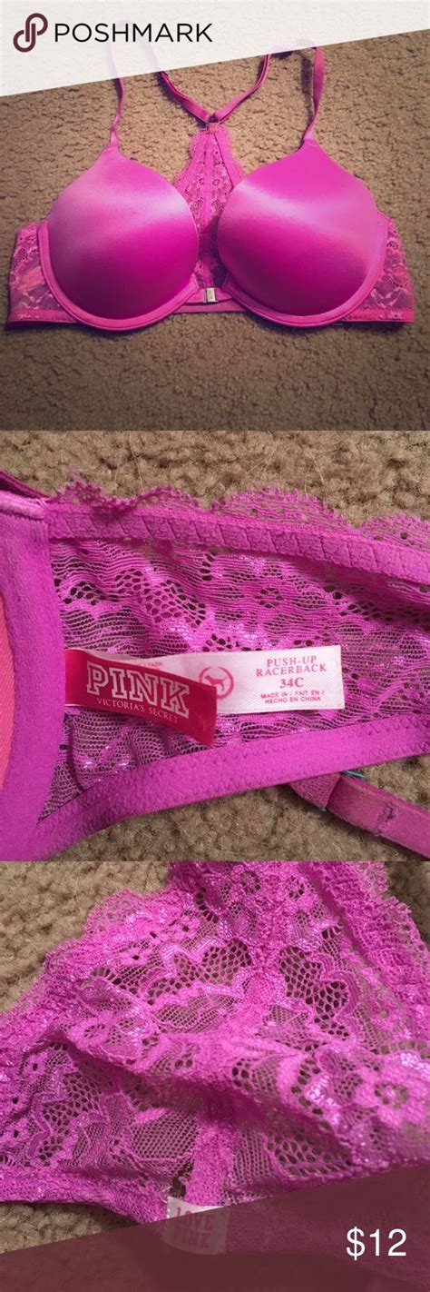 Victoria Secret Pink 34c Push Up Racerback Bra Victoria Secret Pink Racerback Bra Secret Pink