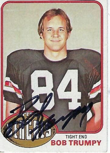 BOB TRUMPY SIGNED 1976 TOPPS 215 CINCINNATI BENGALS EBay