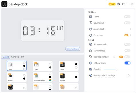 Desktop digital clock 4.9.1.0 - Download, Review, Screenshots