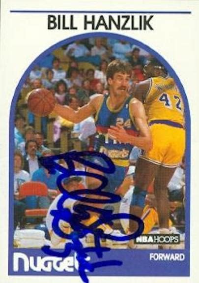 Bill Hanzlik autographed Basketball card (Denver Nuggets) 1989 Hoops ...