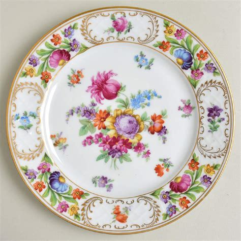 Empress Dresden Flowers Luncheon Plate By Schumann Bavaria