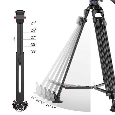 Ulanzi Videofast Heavy Duty Aluminum And Carbon Fiber Tripod Video