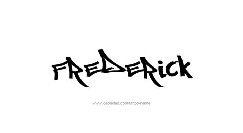 Frederick Name Tattoo Designs