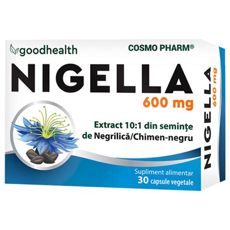 Nigella Sativa 600mg 30 Capsule Cosmopharm Dr Max Farmacie