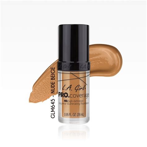 L A Girl HD Pro Coverage Foundation GLM645 Nude Beige Revival