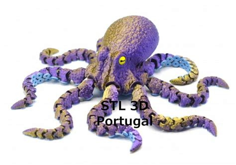 Flexi Octopus Archivo Stl Obj Para Impresion D Electrogeek