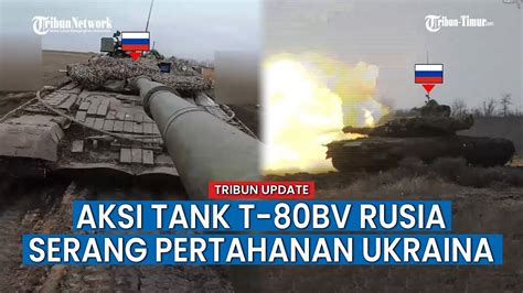 Awak Tank T 80BV Rusia Tunjukan Aksi Kecepatan Tembakan Ke Posisi Musuh