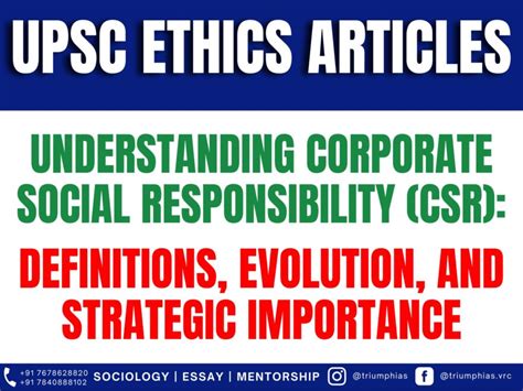 Understanding Corporate Social Responsibility Csr Definitions