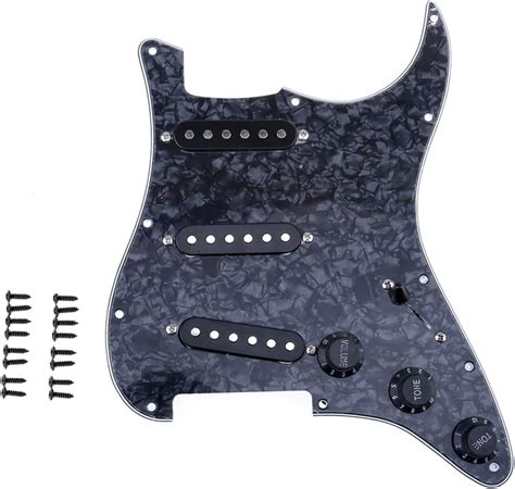 Musiclily Hole Sss Pre Wired Pickguard Strat Loaded Pickguard With