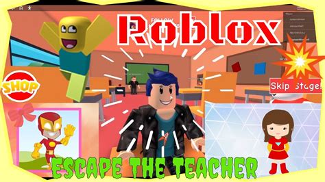 Roblox Escape The Teacher Obby Full Walk Through Youtube