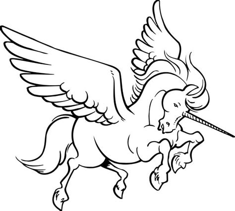 Unicornio Con Alas Para Colorear Images And Photos Finder