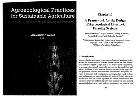 Pdf A Framework For The Design Of Agroecological Livestock Farming Systems Principles