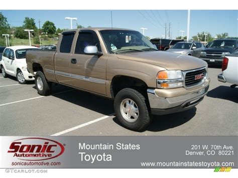 2001 Topaz Gold Metallic GMC Sierra 1500 SLE Extended Cab 4x4 65184661