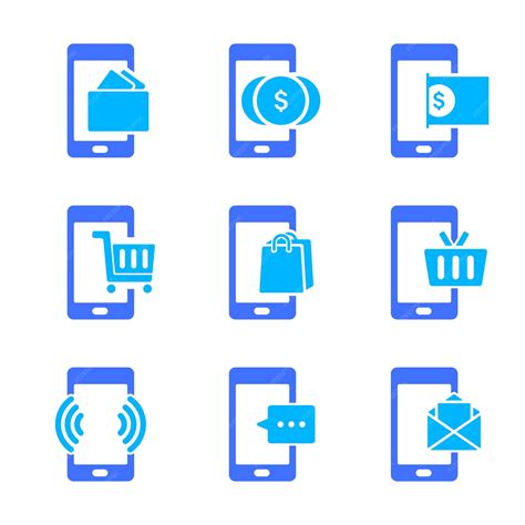 Premium Vector Collection Of Mobile Device Icon Designs