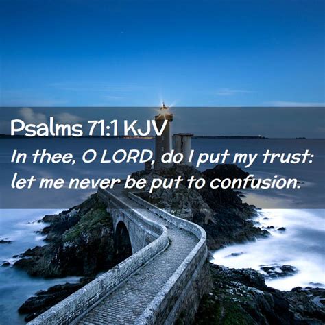 Psalms 71:1 KJV Bible Verse Images