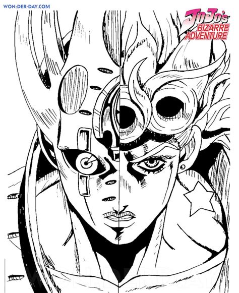 Giorno Giovanna Jojos Bizarre Adventure Malvorlage Kostenlose