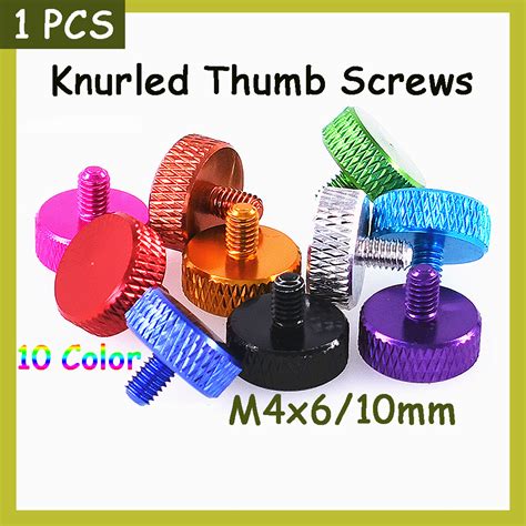 1 PCS Mesh Knurled Screws Colorful Aluminum Computer Chassis Side Panel