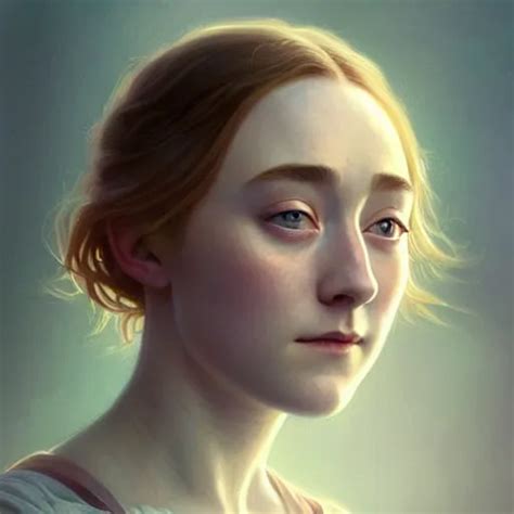 Beautiful Natural Saoirse Ronan Intricate Elegant Stable Diffusion