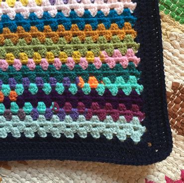 Happy Scrappy Crochet Baby Blanket Folksy