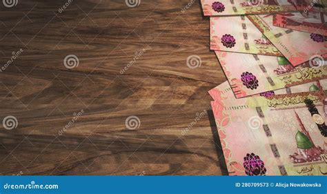 Saudi Arabia Rial Sar Banknote Money D Illustration Stock