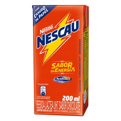 Bebida Láctea UHT Chocolate Nescau Caixa 200ml Supermercado Azevedo