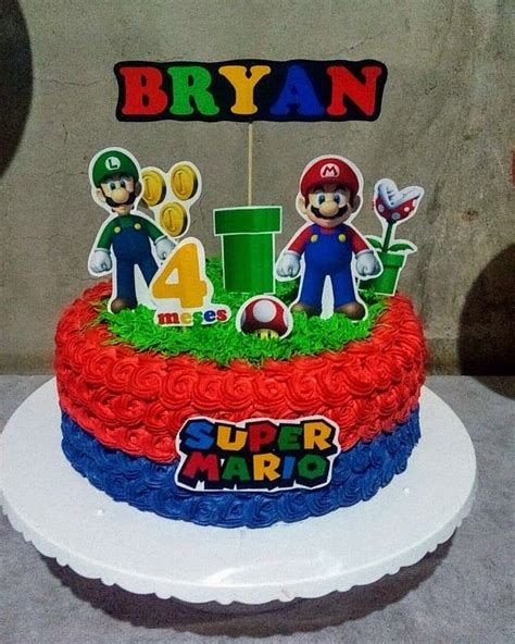 Bolo Super Mario Tortas De Mario Bros Pastel De Mario Bros Tarta De Super Mario