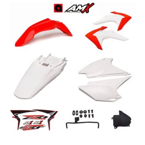 Kit plástico crf 230 amx varias cores c adesivos Number Plate