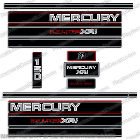 Mercury 150hp Blackmax Decal Kit 1995