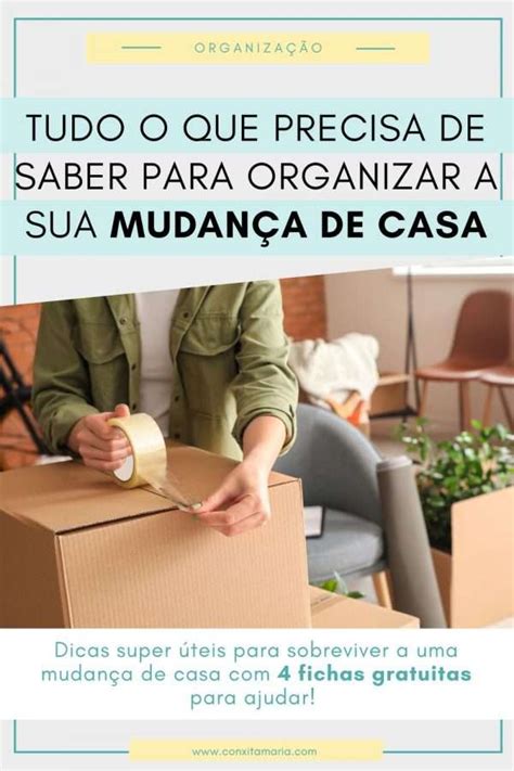 Como Organizar Uma Mudan A De Casa Conxita Maria A Arrumadinha