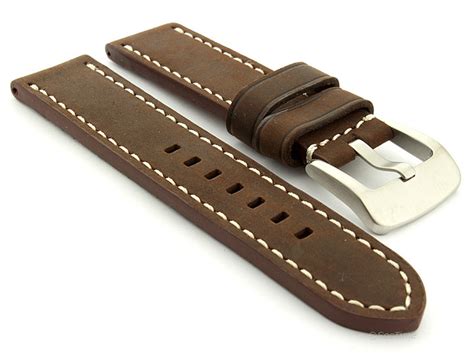 Mens Genuine Leather Watch Strap Band Marina Mm Mm Mm Mm Mm