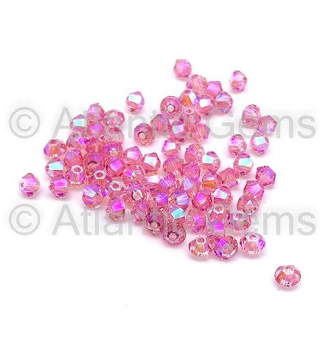 Rose Shimmer 2X 3mm Swarovski 5328 Bicone 72pcs Etsy