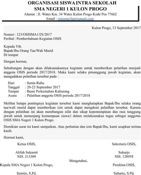 22 Contoh Surat Resmi Dengan Berbagai Macam Bentuk Penulisan