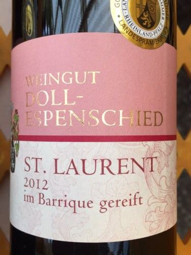 Weingut Doll Espenschied St Laurent Barrique Gereift Vivino Us