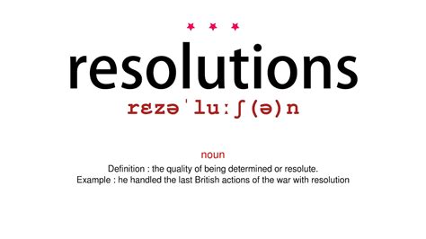 How To Pronounce Resolutions Vocab Today Youtube