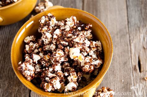 Dark Chocolate Caramel Popcorn - Houseful of Handmade