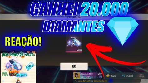 GANHEI 19999 DIAMANTES NO EVENTO CHAMAR DE VOLTA FREE FIRE YouTube