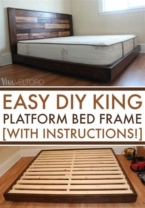 This DIY Platform Bed Frame Is Simple And Affordable It Costs Less