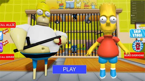 Homer The Simpsons Barry S Prison Run Obby New Update Roblox All