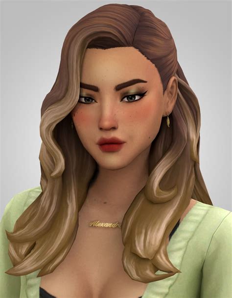 Chloe Hair Aladdin The Simmer Sims Hair Womens Hairstyles Sims 4