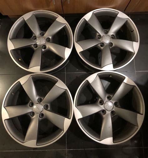 GENUINE AUDI S3 A3 RS3 A4 S4 A5 S5 ROTAR ALLOY WHEELS 5x112 18 VW