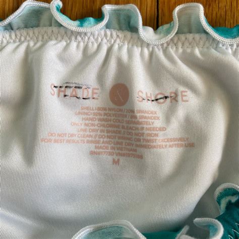 Green White Scrunch Butt Ruffle Bikini Depop