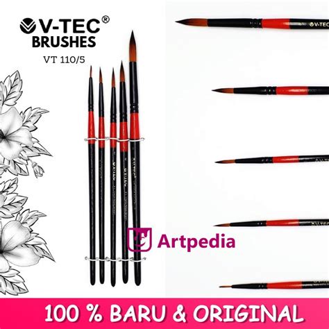 Jual V Tec Brush Vt Set Kuas Lukis Set Kuas V Tec Shopee