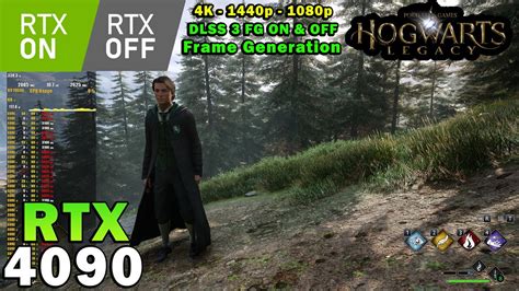 Hogwarts Legacy Ray Tracing On And Off Rtx 4090 R9 7950x 4k 1440p