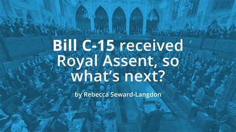 Bill C 15 Received Royal Assent So Whats Next